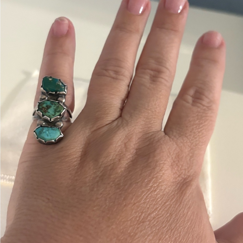 Silver Turquoise Ring - Picture 5 of 5